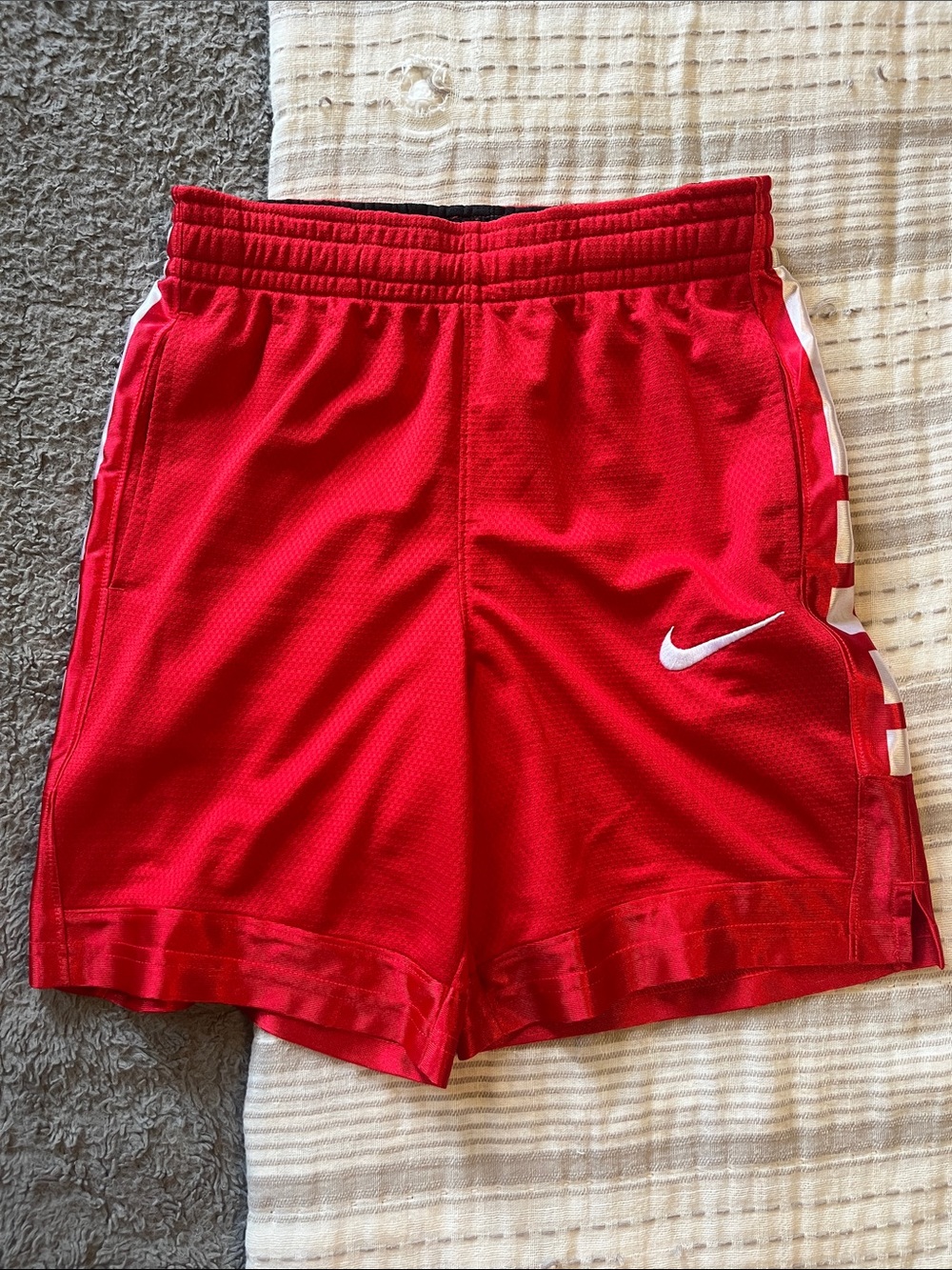 NWT Boy's Nike Red/White Basketball Shorts | M